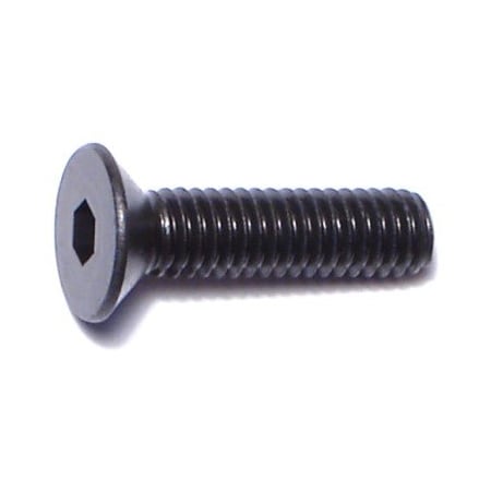 Midwest Fastener M4-0.70 Socket Head Cap Screw, Flat, Black Oxide Steel, 16 mm Length, 8 PK 76014